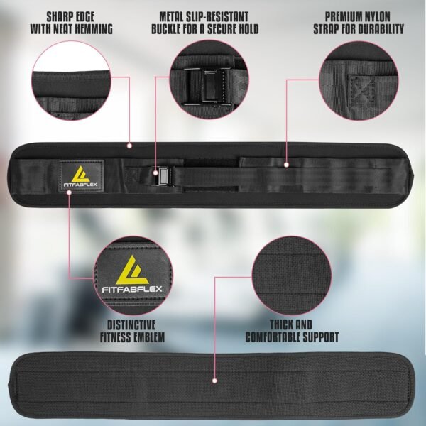 Exercise Hip Thrust Belt for Weights, Glute Workout Equipment, Adjustable Hip Thrust Belt for Dumbbells, Glute Trainer for Home Workouts with Extra Padding, Booty Builder - Image 7