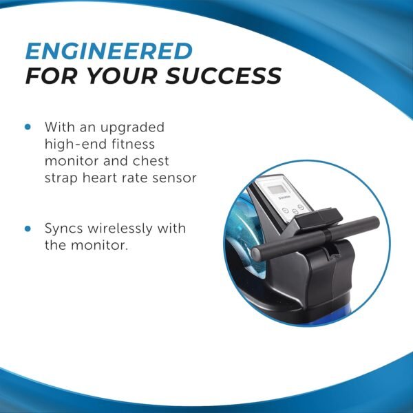 Stamina Inmotion Rower Compact, Efficient Cardiovascular Rowing Machine Smooth Adjustable Tension - Image 8