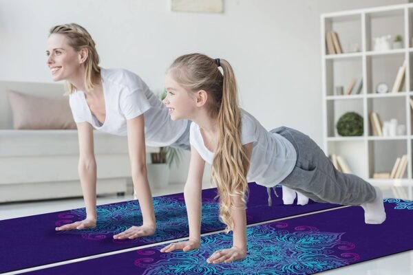 Non Slip Yoga Mat TPE Workout Mat for Men Women, Thick Workout Mat with Carrying Strap, Fitness Mats for Exercise, Yoga, Fitness, Pilates, Floor Workouts (72" x 24" x 6mm) - Image 7