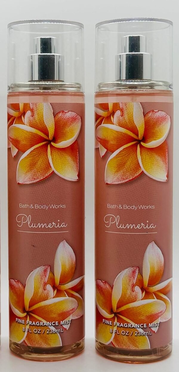 Bath and Body Works (2) Plumeria Fine Fragrance Mists-8 oz. Bottles - Image 3