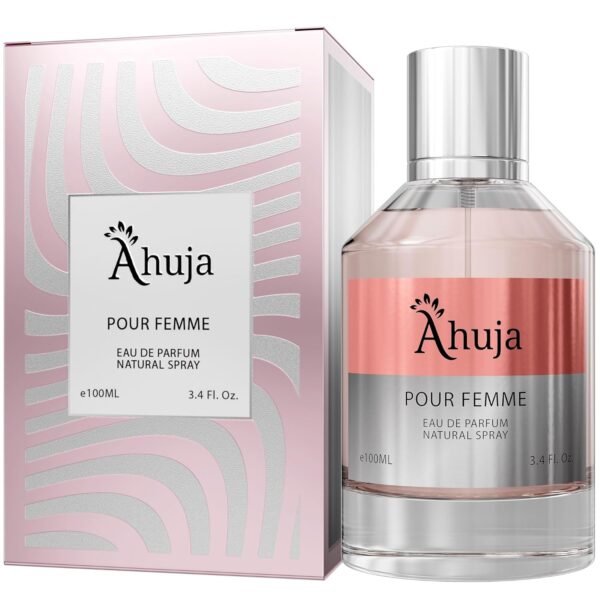 AHUJA Pour Femme Eau De Parfum 3.4oz for Women Long Lasting Fragrance with Notes of Iris, Earthy Patchouli, Warm Vanilla-Best Alternative to La Vie Est Belle. - Image 9