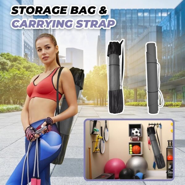 Jump Rope Mat Outdoor Indoor Non Slip Workout Exercise Mat, Shock Absorbing Jump Rope Pad for Crossrope, Oval Jumping Rope Mat for Concrete Home - Image 8
