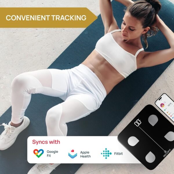 INEVIFIT Smart Bluetooth Scale & Digital Kitchen Scale Fitness Bundle, Complete Body Composition and Nutrition Tracking Solution with Batteries Included - Image 8