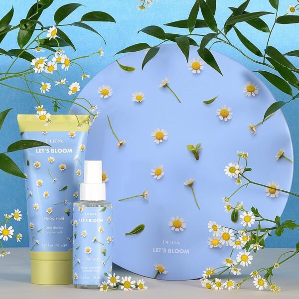 Pupa Milano Let's Bloom Kit, Daisy Field, 2 Pc - Shower Milk and Scented Water - Body Wash - Body Mist - Hydrating Body Wash - Skin Care Gift Set - Image 3