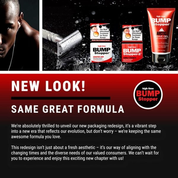 Bump Stopper Arctic Shave Gel | Face Shaving Gel with Menthol, Tea Tree & Aloe Vera | Relieves Razor Burn and Razor Bumps | Shave Gel for Sensitive Skin | Shave Gel for Men- 5.3 OZ - Image 6
