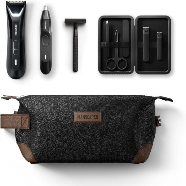 MANSCAPED® The Tool Box 5.0 Ultra with: The Lawn Mower® 5.0 Ultra Groin Groomer, Weed Whacker® 2.0 Nose & Ear Hair Trimmer, The Plow™ 2.0, The Shears™ 3.0 Five Piece Nail Kit, The Shed™ Toiletry Bag - Image 2