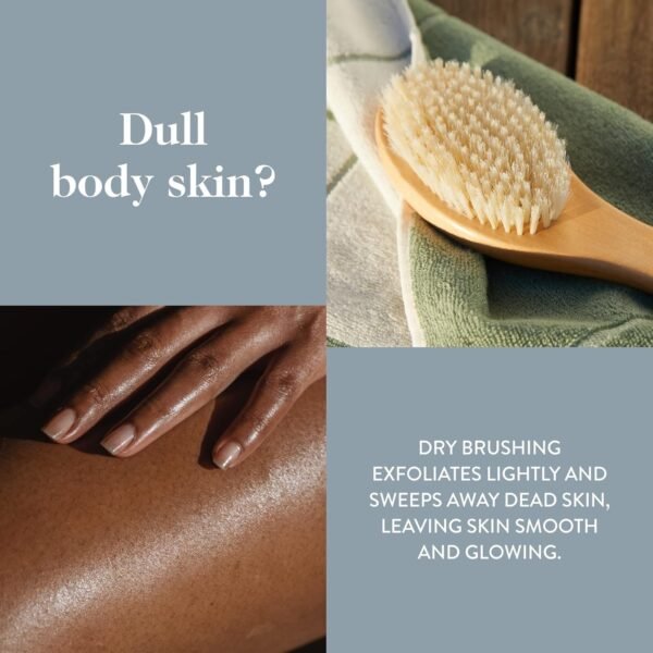 goop Beauty Dry Brush | Detoxifying Body Exfoliator | Wooden Handle with Natural Biodegradable Sisal Fibers | Sweeps Away Dead Skin | FSC-Certified - Image 6