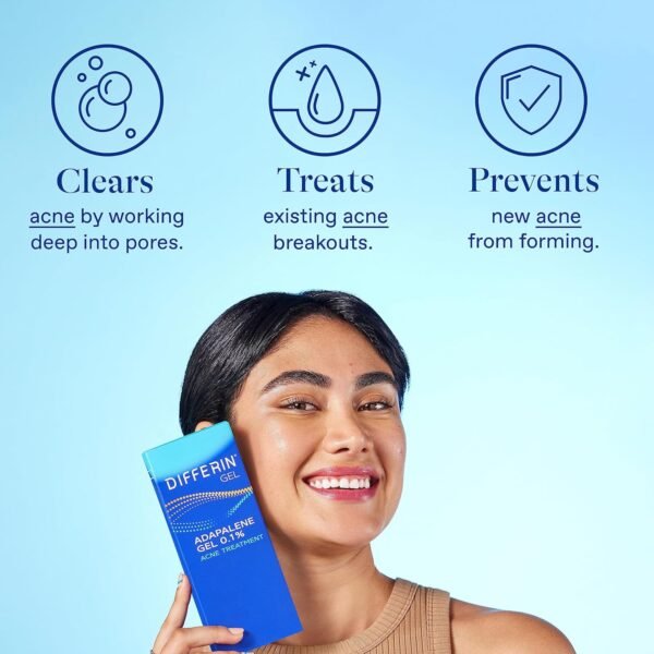 Differin Acne Skin Care Kit, Differin Gel Retinoid Acne Treatment for Face with 0.1% Adapalene & 5% Benzoyl Peroxide Face Wash & Body Wash, Designed for Pimple and Acne Prone Skin - Image 11