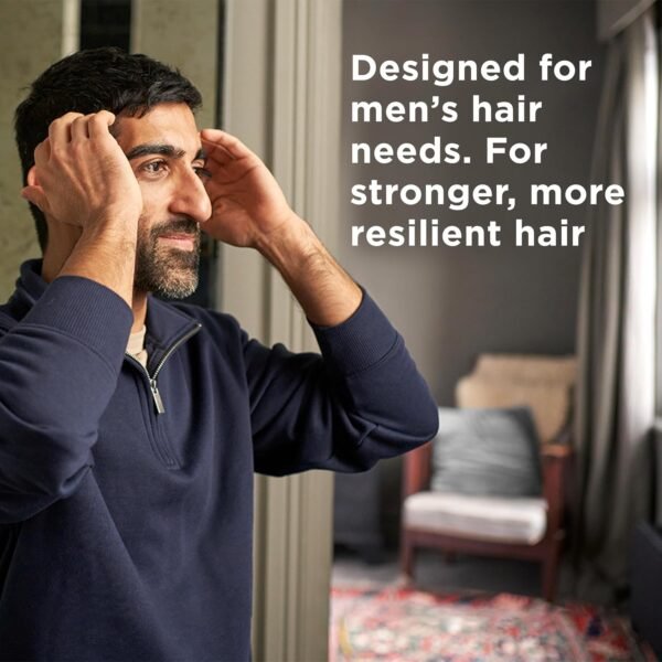 DOVE MEN+CARE DV M SH Charcoal Pump Purifying Shampoo Charcoal + Clay for Stronger, More Resilient Hair, with Plant-Based Cleansers, 31 oz - Image 6