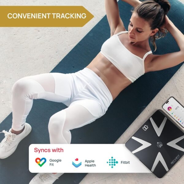 INEVIFIT Smart Bluetooth Scale & Digital Kitchen Scale Fitness Bundle, Complete Body Composition and Nutrition Tracking Solution with Batteries Included - Image 8