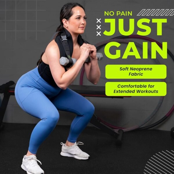 Hip Thrust Belt for Glute Workout Equipment - Adjustable, Durable, Slip-Resistant, Supports 100lbs - Compatible with Dumbbells, Kettlebells & Plates - Portable & Perfect for Home Booty Exercises - Image 6