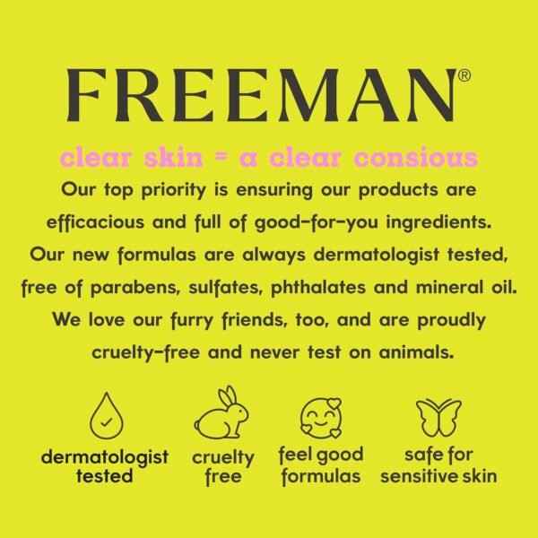 Freeman Exfoliator + Cleanser, Exfoliating Face Wash Infused With Oatmeal & Walnut Shell Powder, Dual-Purpose Cleanser & Face Scrub Removes Dry Skin, Revives Dry Skin, 3 fl.oz./ 89 mL Tube - Image 15