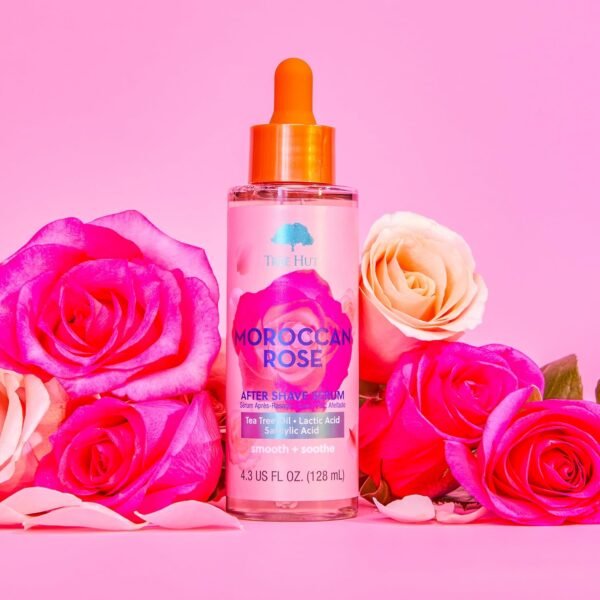 Tree Hut Moroccan Rose After Shave Serum | Helps Keep Skin Smooth & Soothed After Shaving | Sensitive | 4.3 fl oz. - Image 4