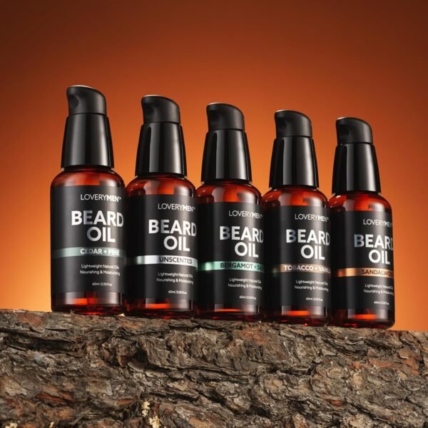 Deluxe Beard Oil for Men - Sandalwood, Tobacco Vanilla, Bergamot Sage, Cedar Pine, Unscented Fragrances, Natural Mens Beard Oil Kit With Argan & Jojoba Oil, Beard Softener Grooming Mens Beard Care - Image 6