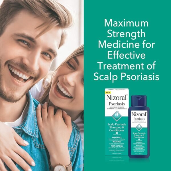 Nizoral Scalp Psoriasis Shampoo & Conditioner, 11 Ounce - Image 6