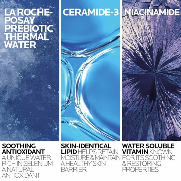 La Roche-Posay Toleriane Hydrating Gentle Face Cleanser, Hydrating Facial Cleanser With Niacinamide + Ceramides, Daily Face Wash For Dry Skin To Normal Skin, Sensitive Skin Tested, Fragrance Free - Image 3