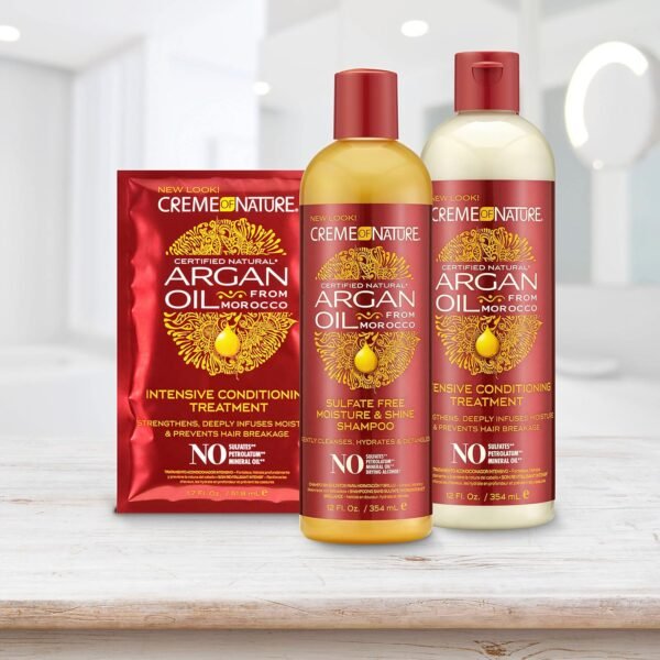 Creme of Nature, Argan Oil for Hair, Intensive Conditioning Treatment, Argan Oil of Morocco, Moisturizing Hair Care, 12 Fl Oz - Image 11