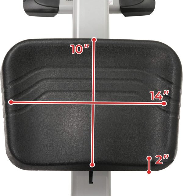 Sunny Health & Fitness Smart Compact Full Motion Rowing Machine, Full-Body Workout, Low-Impact, Extra-Long Rail, 350 LB Weight Capacity and Optional Free SunnyFit® App Enhanced Connectivity - Image 17