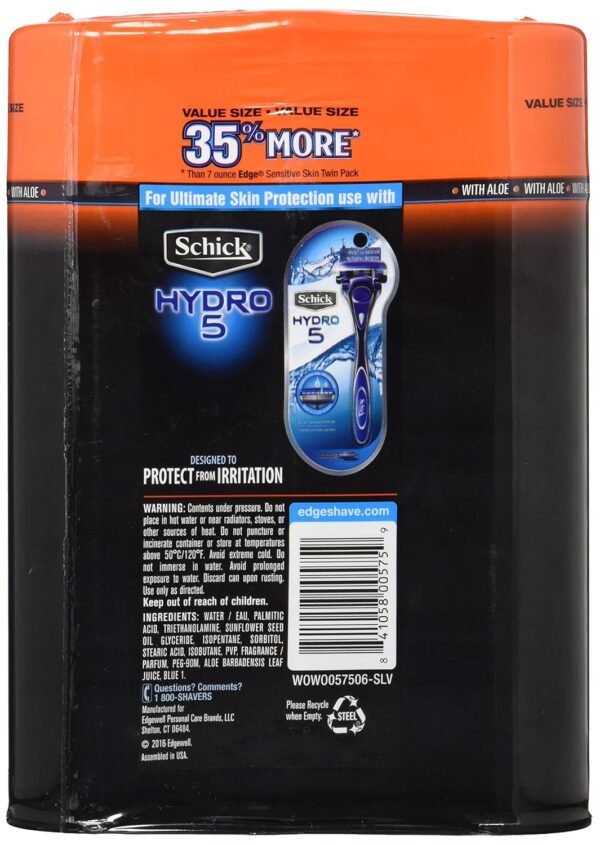 Edge Shave Gel Sensitive Skin with Aloe, 9.5 oz, 3 Pack - Image 3