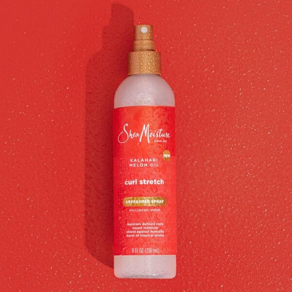 SheaMoisture Curl Stretch Refresher Spray Kalahari Melon Oil and Marula Oil Between Wash Style Stretcher Boosts Hydration, Fights Humidity and Frizz with Hyaluronic Serum 8 Fl Oz - Image 11