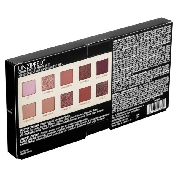 LORAC Unzipped Eyeshadow Palette, Matte And Glitter Finish - Image 10
