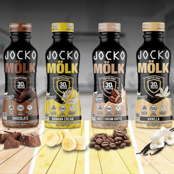 Jocko Mölk 30g Grass Fed Protein Shakes – No Added Sugar Protein Drinks KETO Friendly - Ready to Drink 12 FL Oz (Pack of 12) Vanilla - Image 6