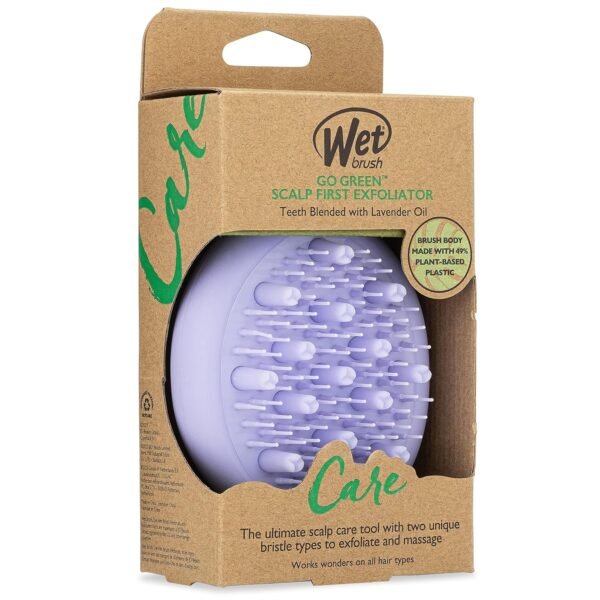 Wet Brush Go Green Scalp First Exfoliator, Lavender Oil - Rope Hook To Hang In Shower - Spa-like Experience At Home - Exfoliate and Massage Scalp - Works On All Hair Types - Image 9