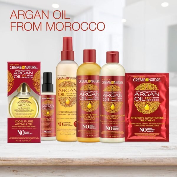 Creme of Nature, Argan Oil for Hair, Intensive Conditioning Treatment, Argan Oil of Morocco, Moisturizing Hair Care, 12 Fl Oz - Image 12