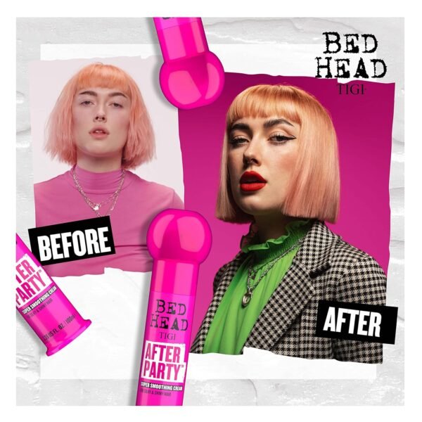 TIGI Bed Head After Party Smoothing Cream for Silky and Shiny Hair 3.38 fl oz - Image 4