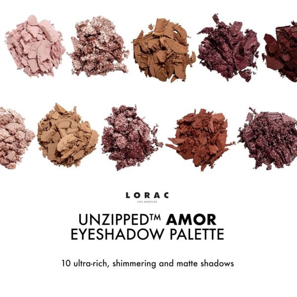 LORAC Unzipped Eyeshadow Palette, Matte And Glitter Finish - Image 5