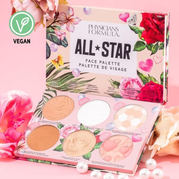 Physicians Formula All-Star Face Palette, Velvety-Smooth Buildable & Blendable Formulas,Versatile Matte and Multidimensional Shades, Cruelty-Free & Vegan - Image 4