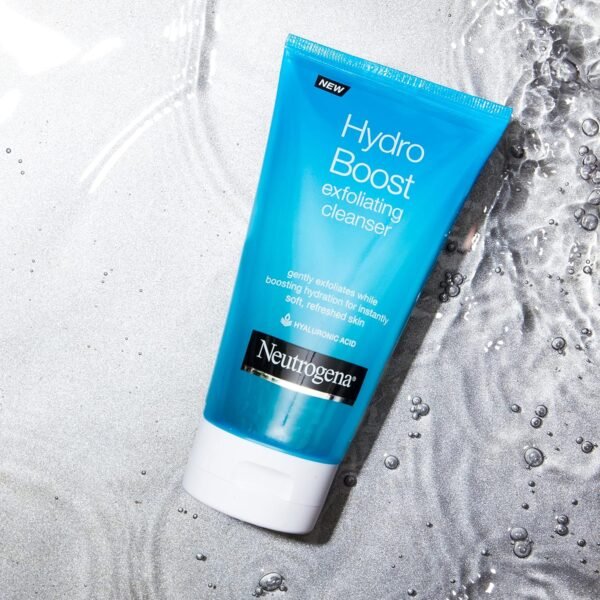 Neutrogena Hydro Boost Gentle Exfoliating Daily Facial Cleanser with Hyaluronic Acid, Clinically Proven to Increase Skin's Hydration Level, Non-Comedogenic Oil-, Soap- & Paraben-Free, 5 Oz, 3 Pack - Image 5