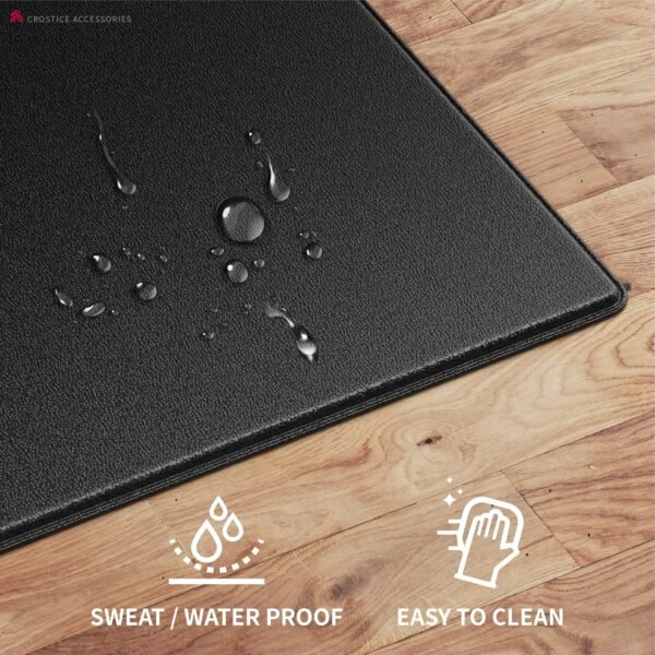 Bike Trainer Mat Compatible with Peloton Bike, for Treadmill & Row, THK 6mm, Under Mat Protect Hardwood Floor Carpet, Trainer Accessory for Indoor Stationary Exercise Bicycle - Image 6