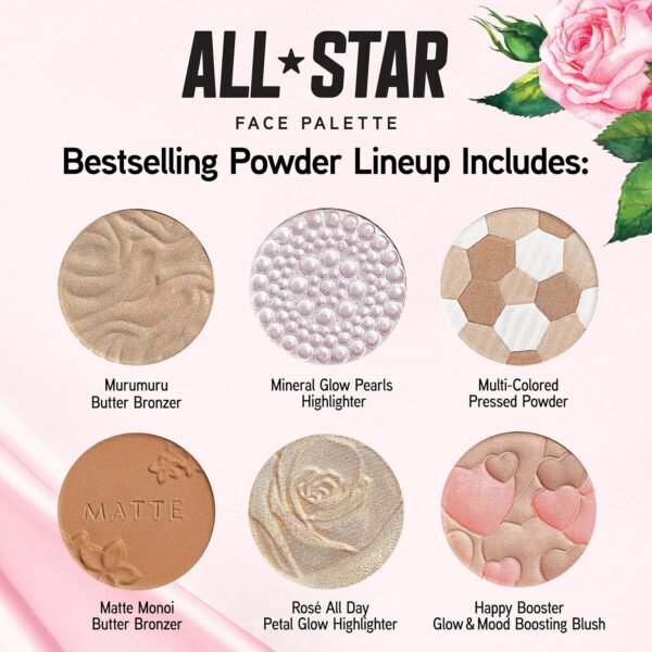 Physicians Formula All-Star Face Palette, Velvety-Smooth Buildable & Blendable Formulas,Versatile Matte and Multidimensional Shades, Cruelty-Free & Vegan - Image 3