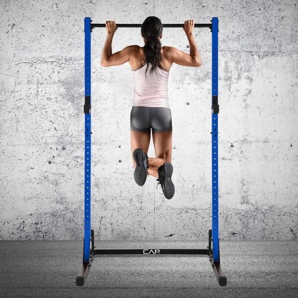 CAP Barbell FM-905Q Color Series Power Rack Exercise Stand, Blue - Image 10